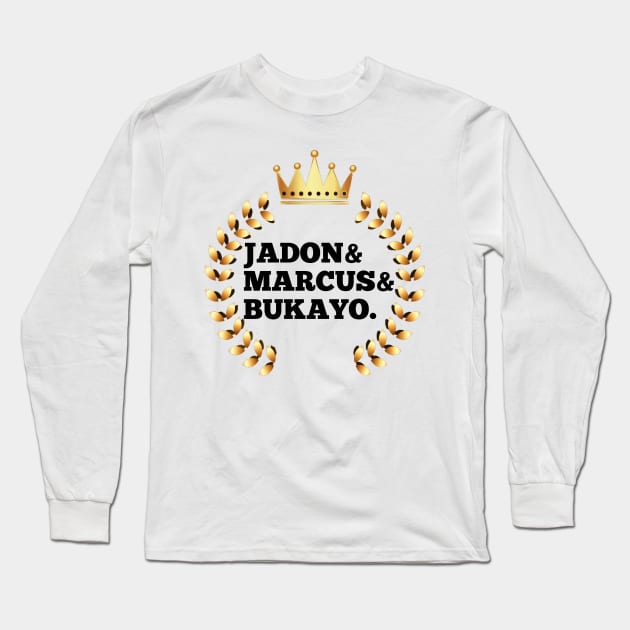 Jadon & Marcus & Bukayo Essential, Team supporter, soccer, england Long Sleeve T-Shirt by BeNumber1